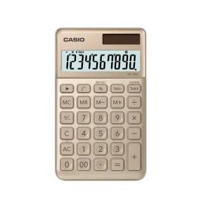 Calculadora Casio Escritorio 10 digitos NS-10SC-GD Dorado