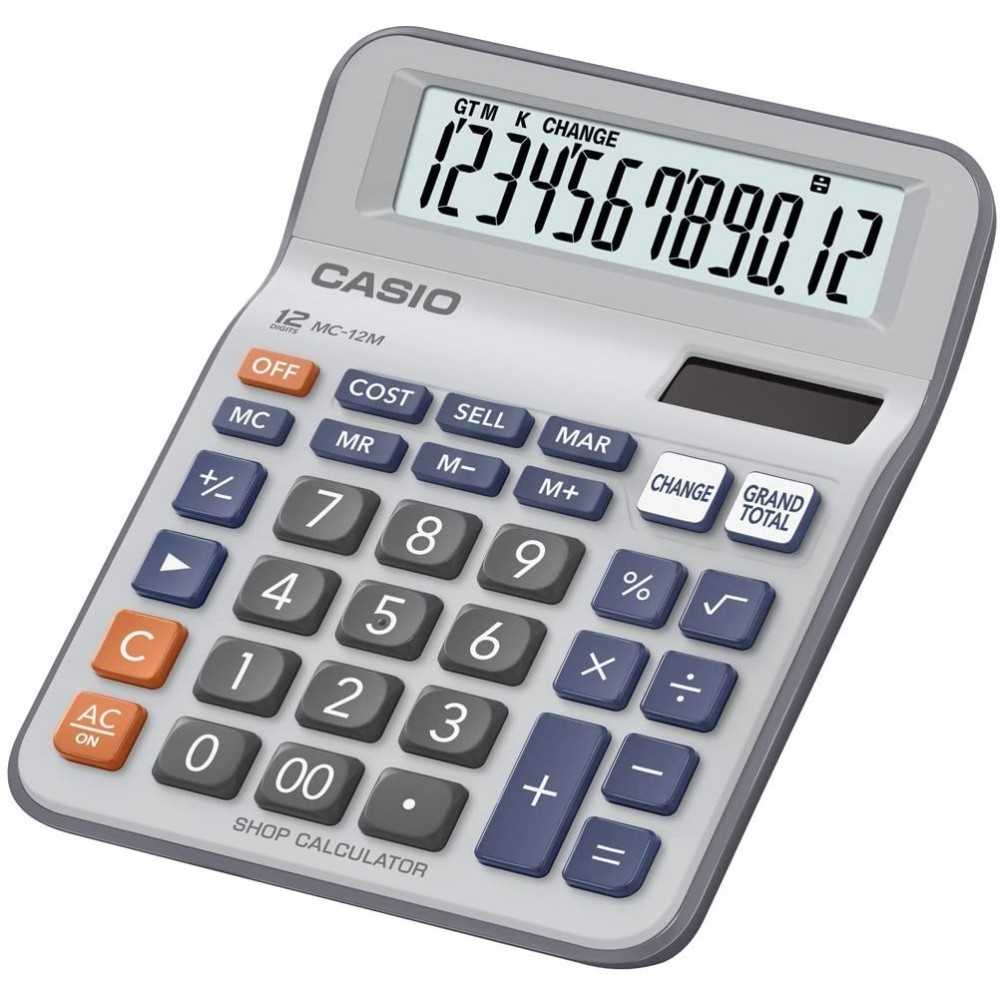 Calculadora Casio Mini Escritorio 12 digitos MC-12M