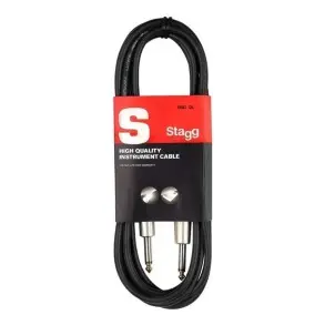 Cable Plug Plug Stagg De 3 Metros Ficha Metalica Pro
