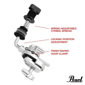 Soporte de hihat remoto con Clamp al bombo Pearl Cla-130 fijo