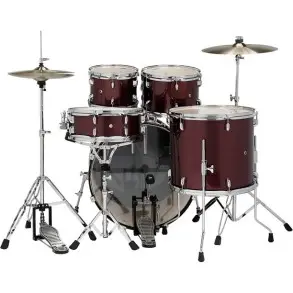 Bateria PDP Poplar 5 cuerpos Incluye Fierros Serie Center Stage PDCE2215KTRR