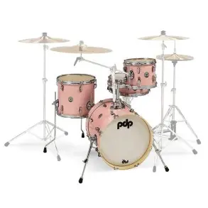 Bateria PDP Poplar 4 Cuerpos Pale Rose Sparkle PDNY1604PR