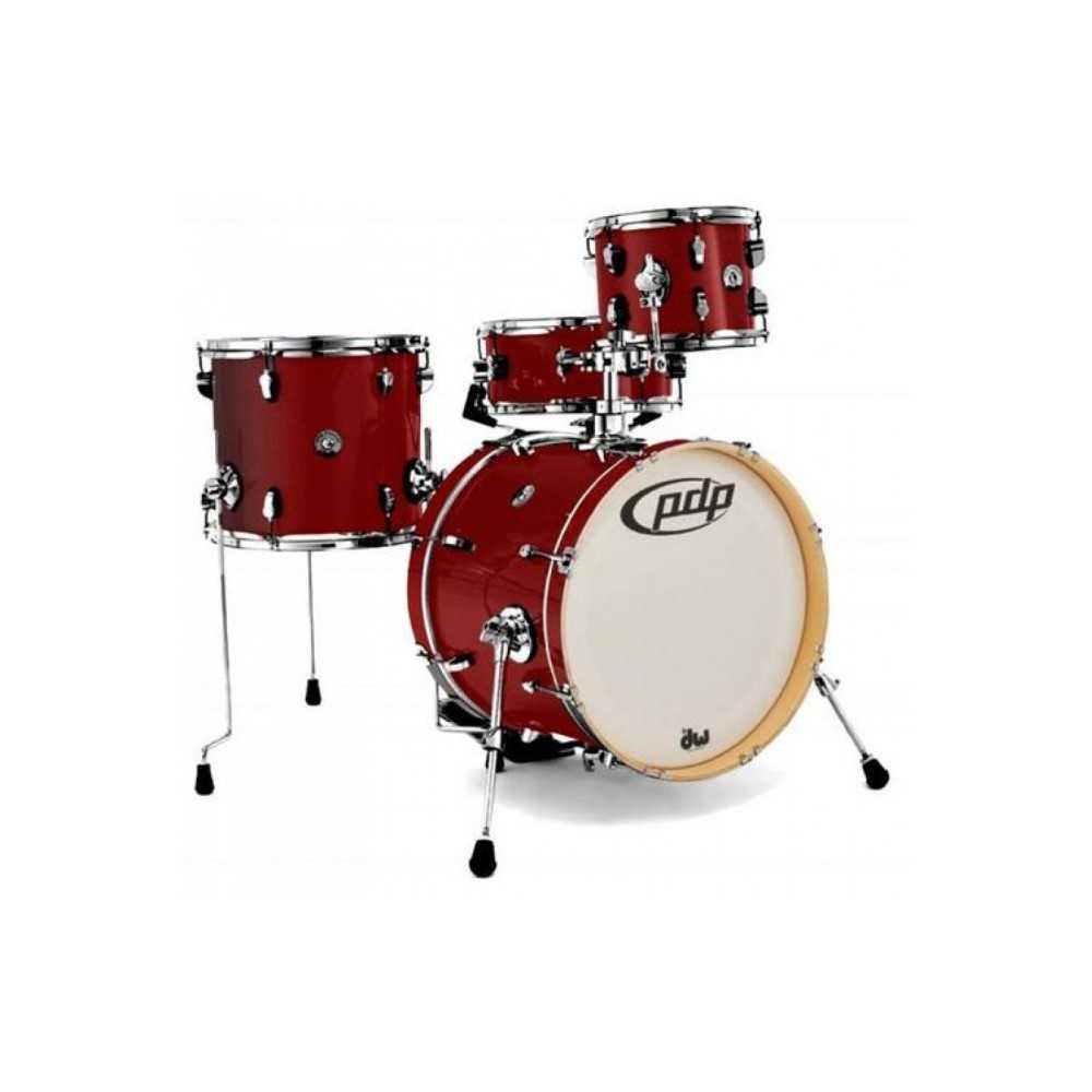 Bateria PDP Poplar 4 Cuerpos Ruby Sparkle PDNY1804RS New Yorker Series