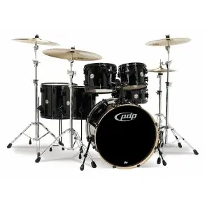 Bateria PDP Maple 6 Cuerpos Pearlescent Black PDCM2216PB Concept Maple