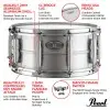 Redoblante Pearl Sensitone 14" x 6,5" STH1465AL Aluminio