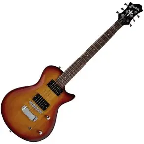 Guitarra Electrica Hagstrom 2 Micrófonos Dobles Humbucker Tobacco Sunburst