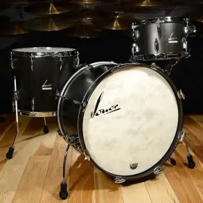 Bateria SONOR Vintage Con Tom Holder Madera BEECH - Color Vintage BLACK SLATE