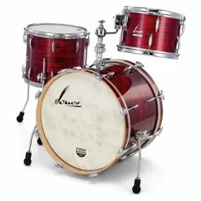 Bateria Sonor Vintage Con Tom Holder Madera BEECH - Color Vintage RED OYSTER