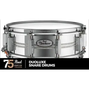 Redoblante Pearl Duoluxe 14" x 6,5" Metal Brass Cromado DUX1465BR