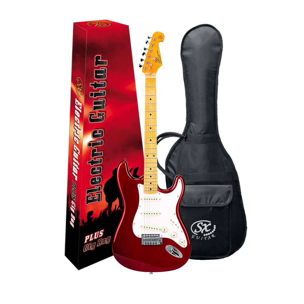 Guitarra Electrica SX Vintage Series Funda incluida Roja 2 Tonos