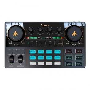 Mixer Digital Podcast Maono Maonocaster Lite AM200 2 canales USB C