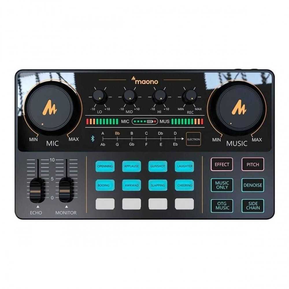 Mixer Digital Podcast Maono Maonocaster Lite AM200 2 canales USB C
