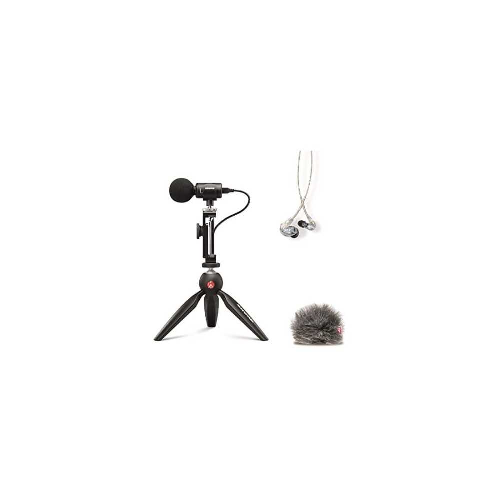 Kit Producción Shure Microfono MV88 USB con Auricular SE215-CL