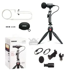 Kit Producción Shure Microfono MV88 USB con Auricular SE215-CL
