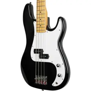 Bajo Eléctrico SX Precision Vintage Series 57 4 Cuerdas Negro + Funda