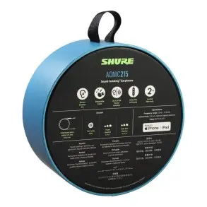 Auricular Shure Aonic 215 Con Micrófono y Control Remoto Clear