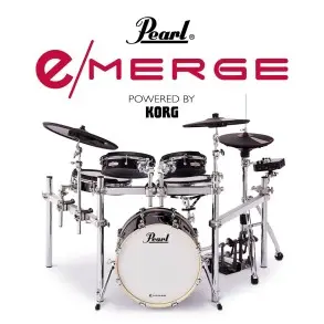 Bateria Electronica Pearl e/Merge 5 Cuerpos EM-53HB Con Corral
