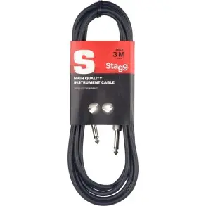 Cable Plug Plug 3 Metros Stagg SGC3 Ficha Metailca