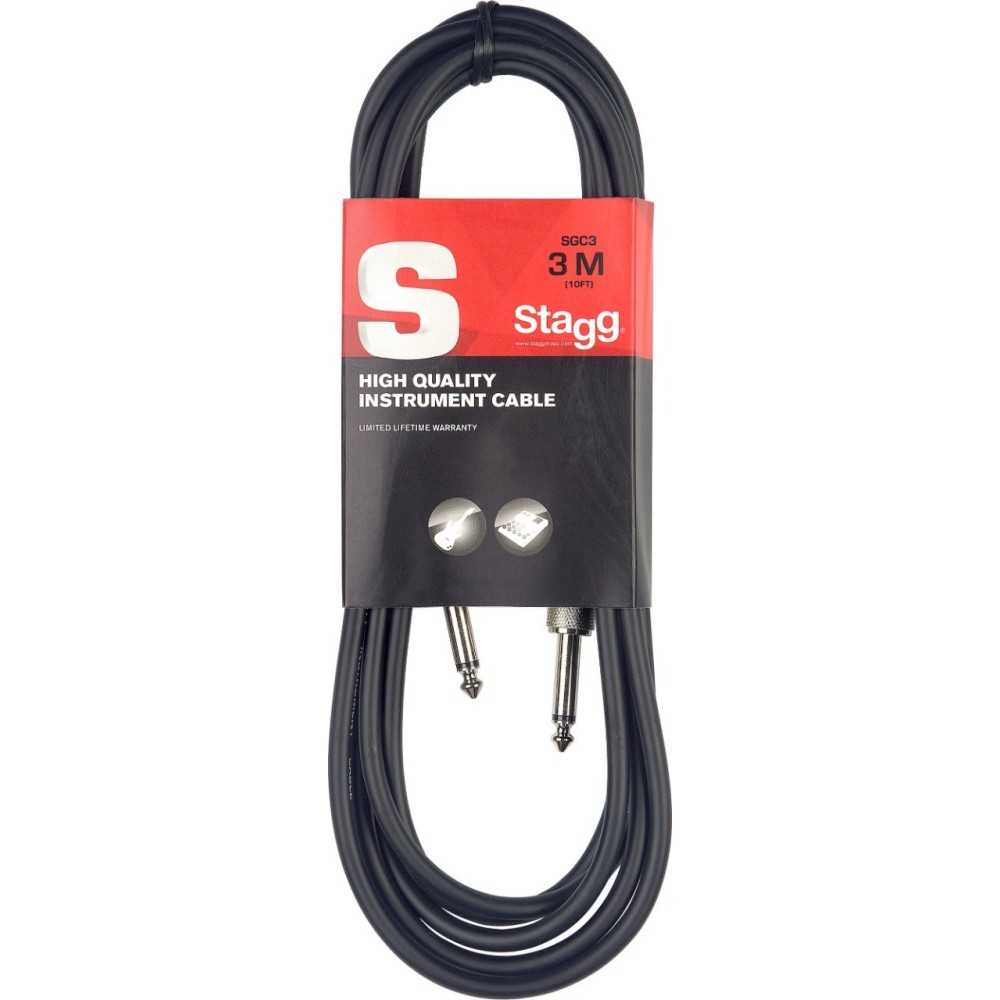 Cable Plug Mono A Plug Mono Recto de 3 Metros Stagg SGC3