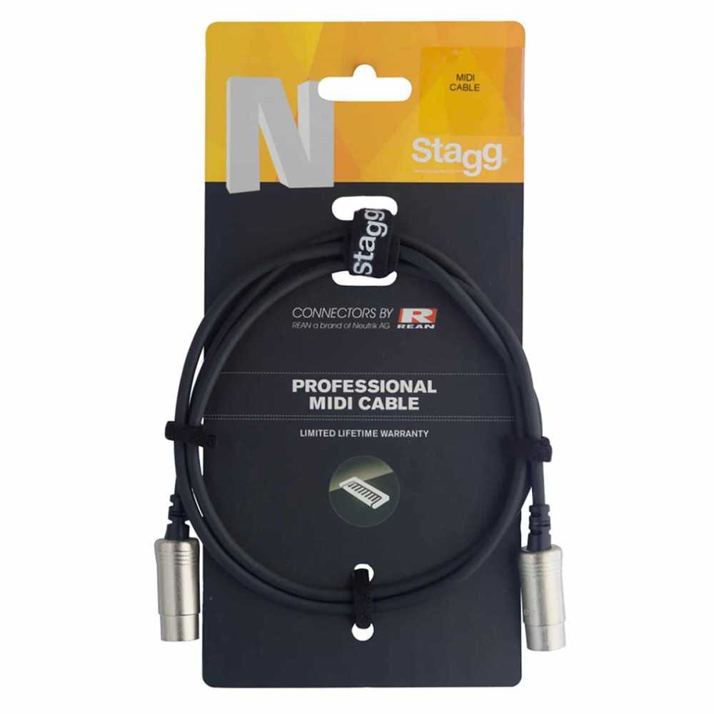 Cable Midi Pro Stagg De 3 Metro NMD3R