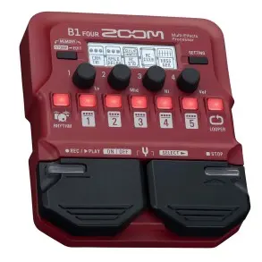 Pedalera Multiefectos Zoom Para Bajo B1 FOUR