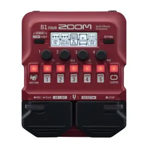 Pedalera Multiefectos Zoom Para Bajo B1 FOUR