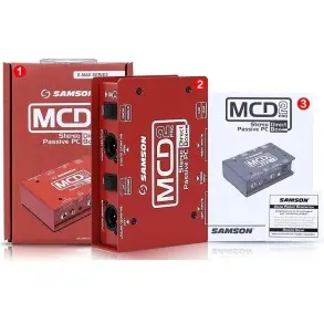 Samson Mcd2 Pro - Caja Directa Stereo Pasiva Con Rca Y Plug