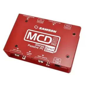 Samson Mcd2 Pro - Caja Directa Stereo Pasiva Con Rca Y Plug