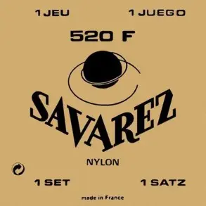 Encordado Savarez Para Guitarra Clásica Entorchada 520 F