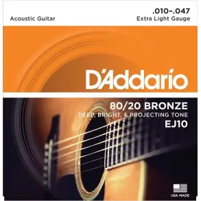 ENCORDADO GUITARRA ACUSTICA 010 - 047 EJ10
