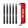 Kit Vic Firth 5 Pares 5A Negro+ Funda Pack