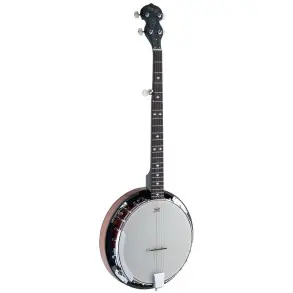 Banjo Stagg de 5 cuerdas con parche Remo BJW24DL