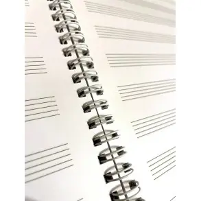 Cuaderno Pentagramado Chromos 50 Hojas Libro Ringwire Doble Anillado
