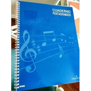 Cuaderno Pentagramado Chromos 50 Hojas Libro Ringwire Doble Anillado