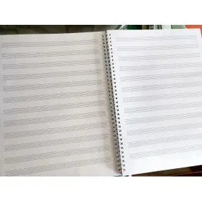 Cuaderno Pentagramado Chromos 50 Hojas Libro Ringwire Doble Anillado