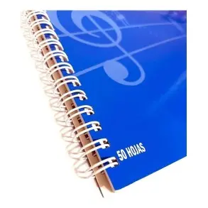 Cuaderno Pentagramado Chromos 50 Hojas Libro Ringwire Doble Anillado
