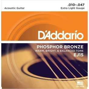 Encordado Daddario Pack Ez900 + Ej15 Guitarra Acústica .010