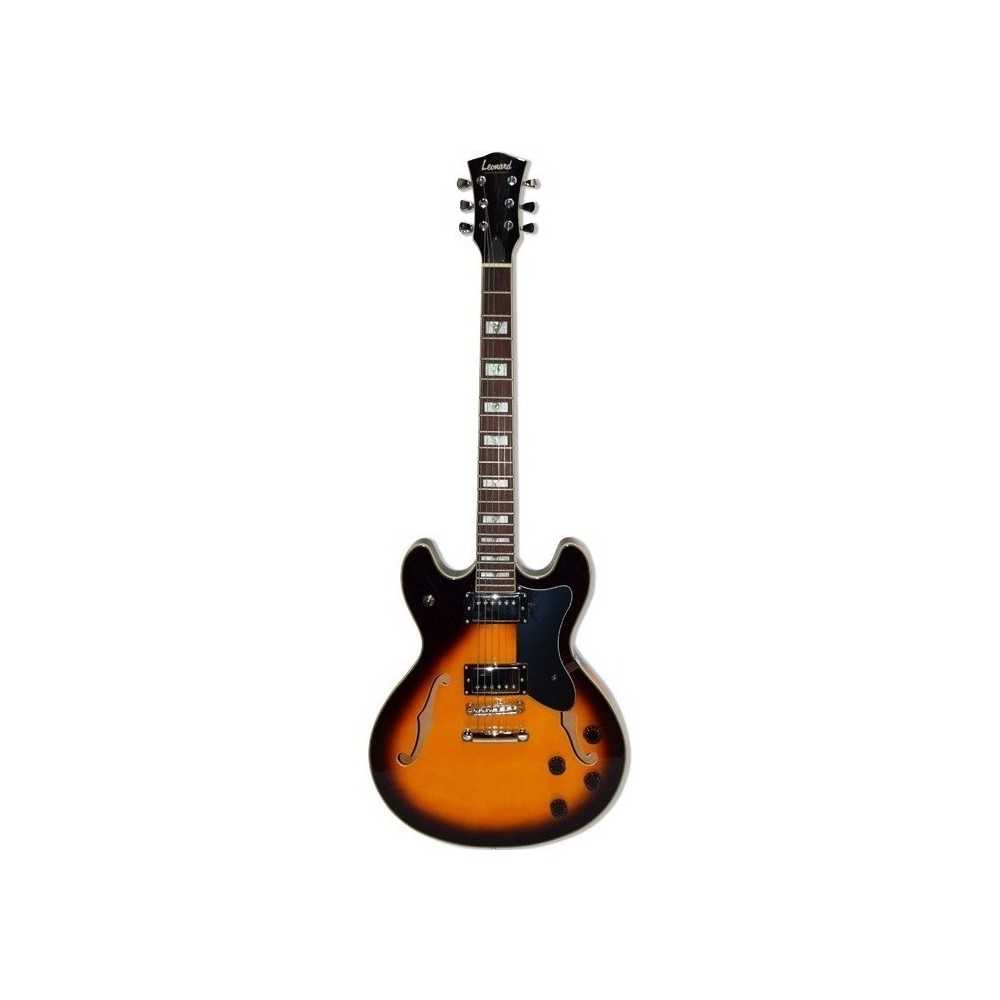 Guitarra Eléctrica Leonard Caja 335 Color Sunburst Jz35sb