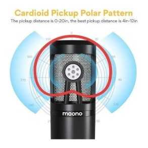Kit Micrófono Condensador Maono Cable Y Soporte | Cable XLR-mini plug 2,5m