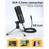 Micrófono Condensador Maono Cable Y Soporte | Cable XLR-mini plug 2,5m