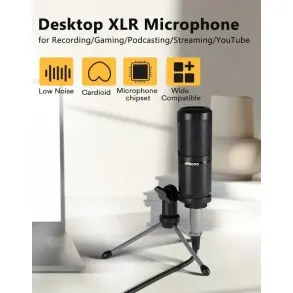 Micrófono Condensador Maono Cable Y Soporte | Cable XLR-mini plug 2,5m