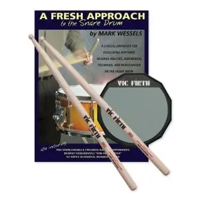 Kit De Practica Vic Firth Pad Practica 6" Palillos Sd Metodo