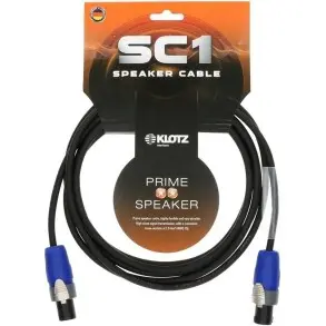 Cable Klotz Speakon - Speakon 2 Metros Cabezal Neutrik Sc1-02sw