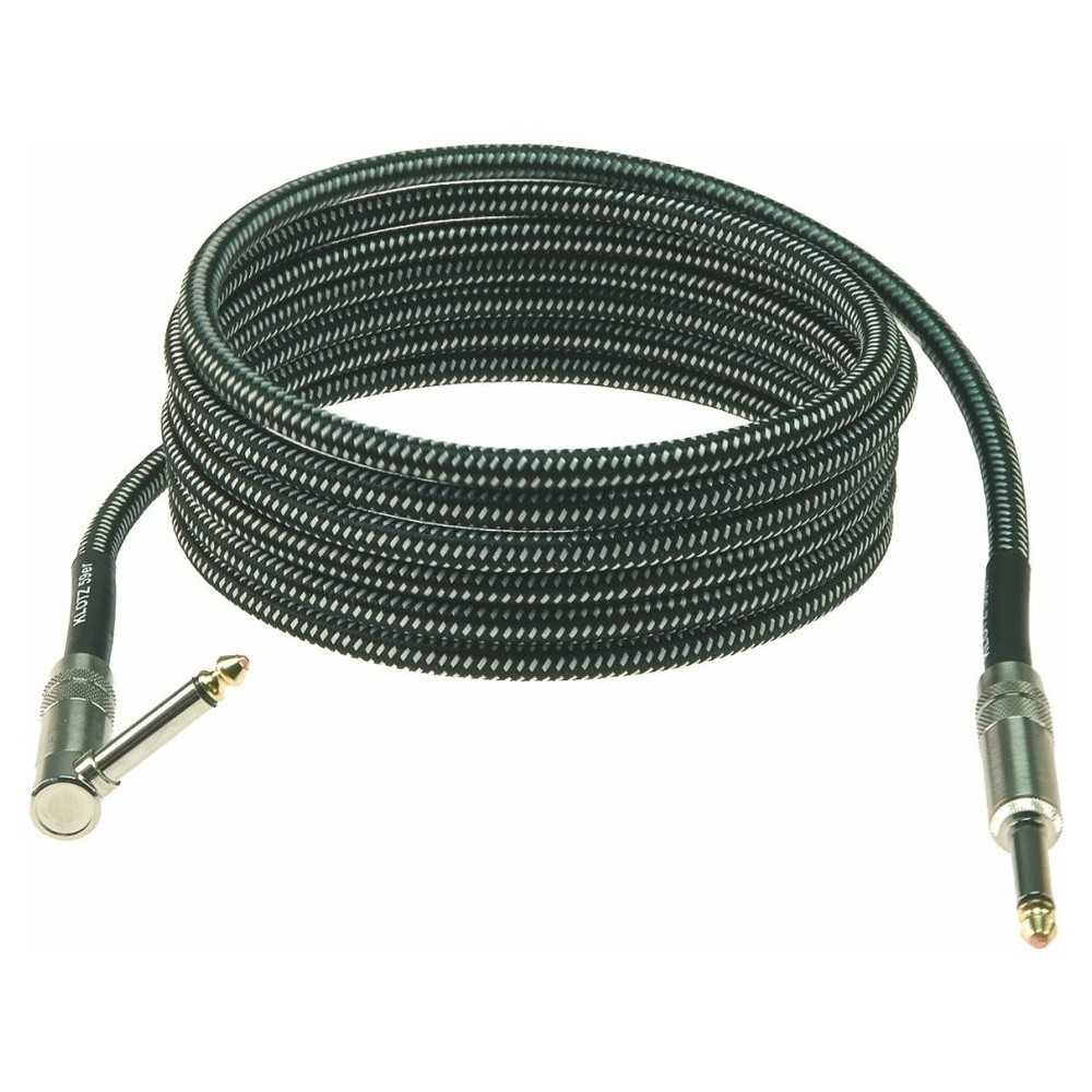 Cable Klotz Cable Plug - Plug P/instrumento 3 Metros. Tela F. Gold 90° Vina-0300