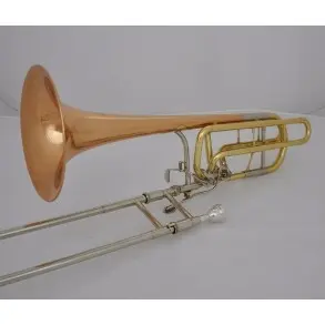 Trombon Bajo a Vara Deluxe Laqueado Con Estuche Knight JBSL-830