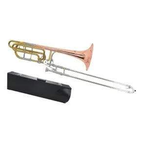 Trombon Bajo a Vara Deluxe Laqueado Con Estuche Knight JBSL-830