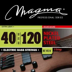 Encordado De Bajo Magma 5 Cuerdas Tension extra Suave Nickel BE145N