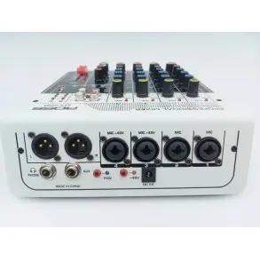 Mixer 4 Canales XLR Ross MX400 con USB, Bluetooth y Efectos