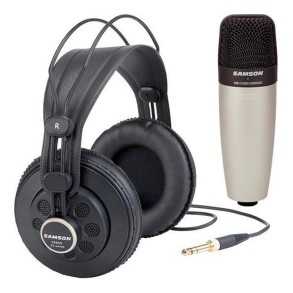 Pack De Microfono Condensador C01 y Auriculares Sr850 Samson C01850