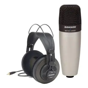 Pack De Microfono Condensador C01 y Auriculares Sr850 Samson C01850